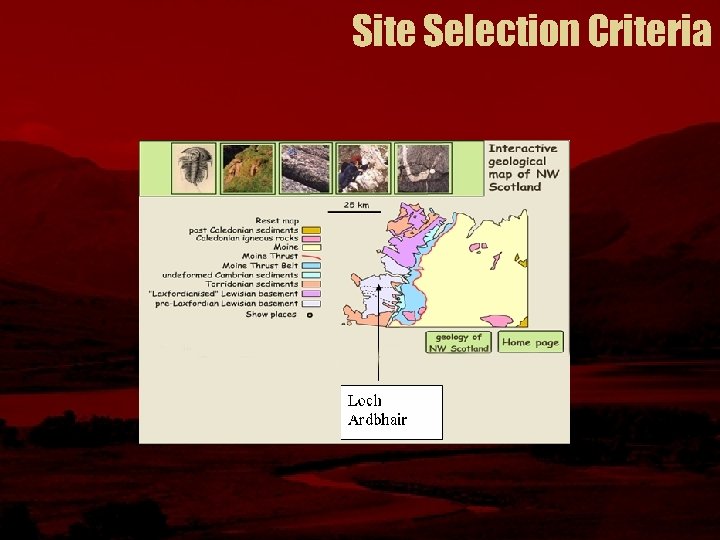 Site Selection Criteria 