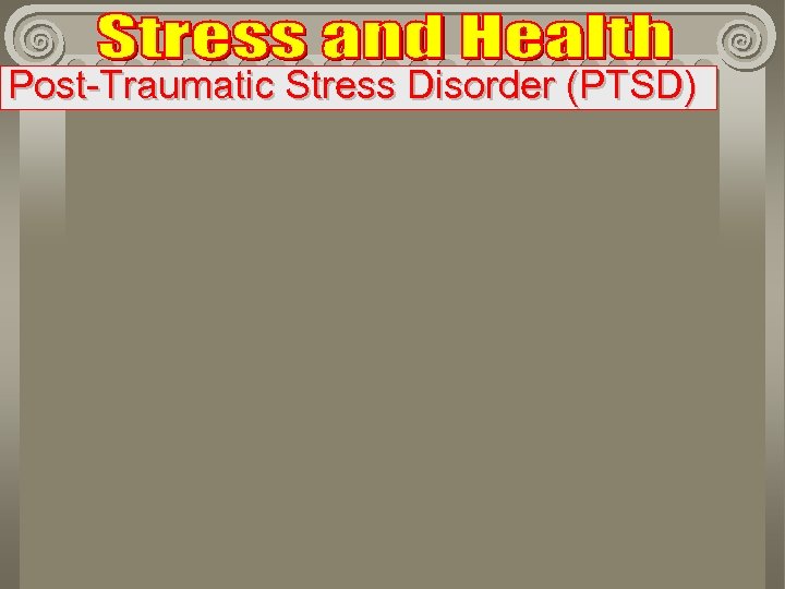 Post-Traumatic Stress Disorder (PTSD) 