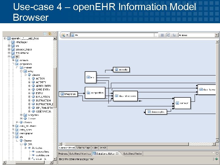 Use-case 4 – open. EHR Information Model Browser 40 © 2009 Progress Software Corporation