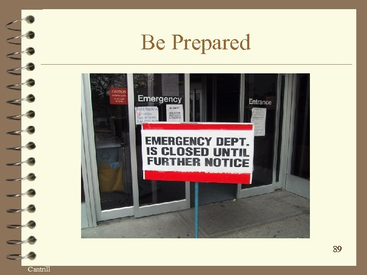Be Prepared 89 Cantrill 
