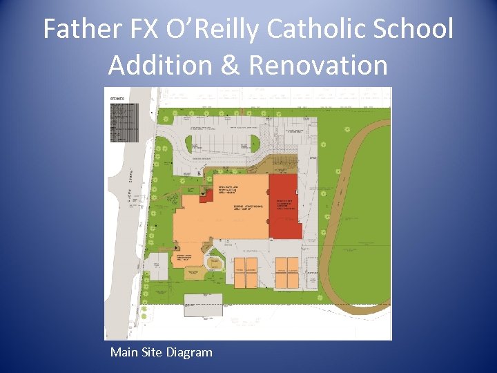 Father FX O’Reilly Catholic School Addition & Renovation Main Site Diagram 