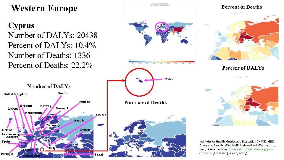 Western Europe Percent of Deaths Israel Portugal Luxembourg Switzerland Cyprus Western Europe Finland. Kingdom