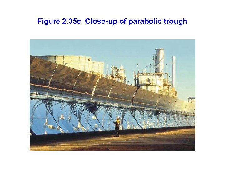 Figure 2. 35 c Close-up of parabolic trough 