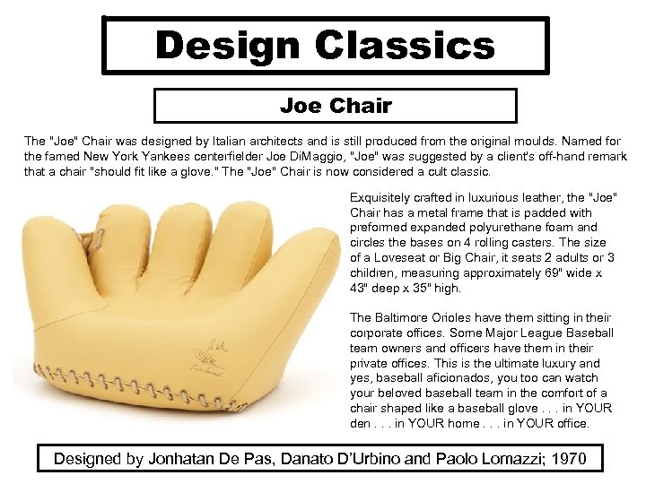 Design Classics Joe Chair The 