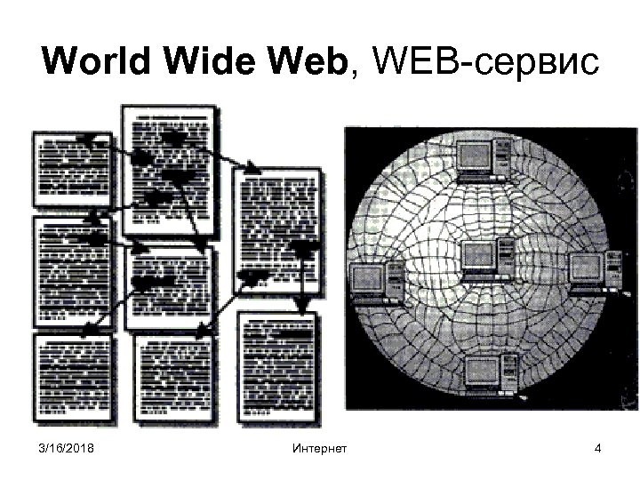 World Wide Web, WEB-сервис 3/16/2018 Интернет 4 
