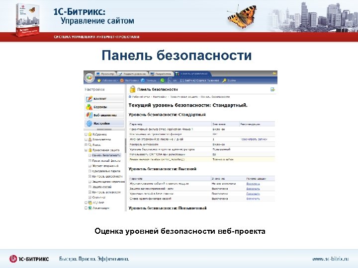 Панель безопасности Оценка уровней безопасности веб-проекта 