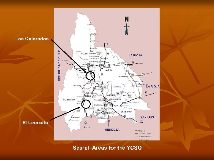 Los Colorados El Leoncito Search Areas for the YCSO 