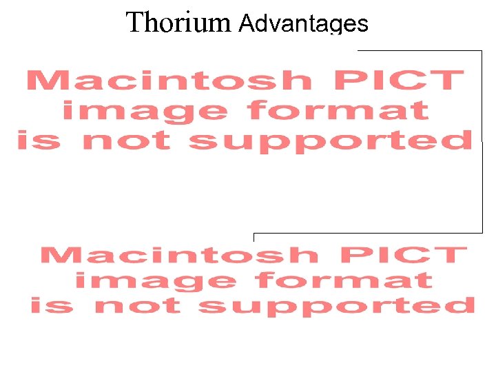 Thorium Advantages 