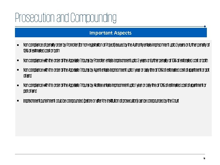 Prosecution and Compounding Important Aspects § Non compliance of penalty order by Promoter (for
