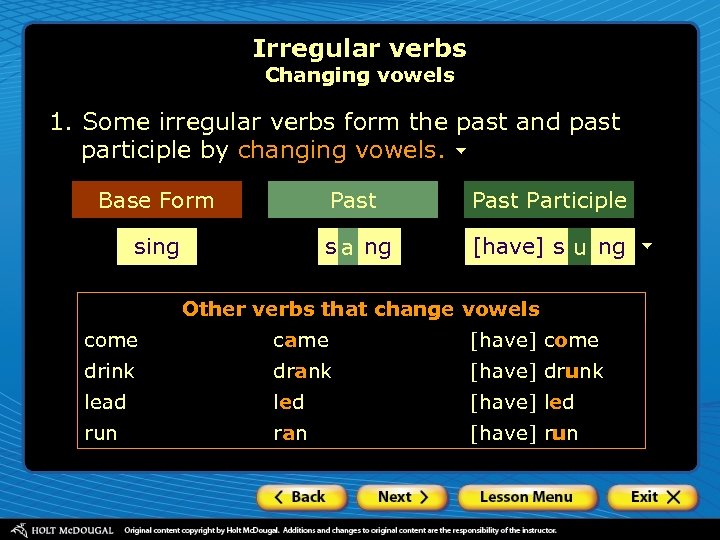 Understanding Verb Forms What Are The Principal Parts