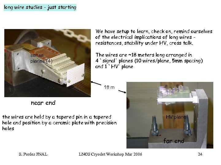 long wire studies - just starting We have setup to learn, check on, remind