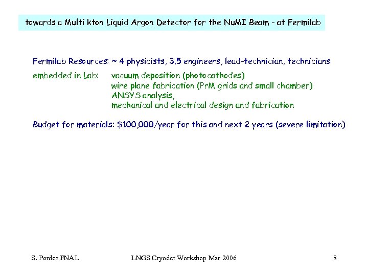 towards a Multi kton Liquid Argon Detector for the Nu. MI Beam - at