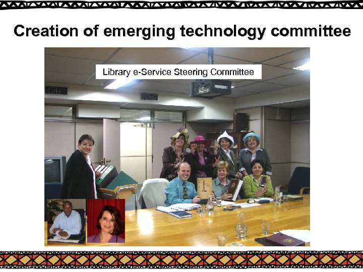 Creation of emerging technology committee Library e-Service Steering Committee 