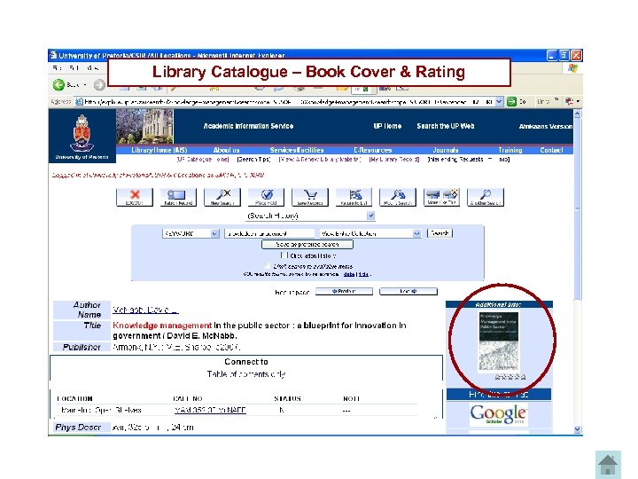 Library Catalogue – Book Cover & Rating 
