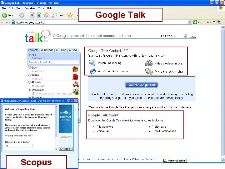 Google Talk Scopus 