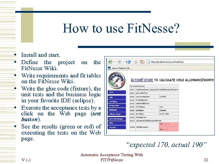 How to use Fit. Nesse? Install and start. Define the project on the Fit.