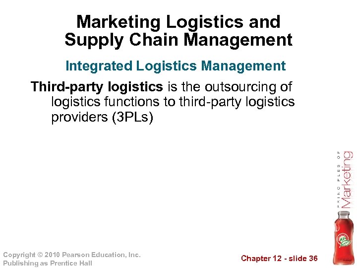 Marketing Logistics and Supply Chain Management Integrated Logistics Management Third-party logistics is the outsourcing
