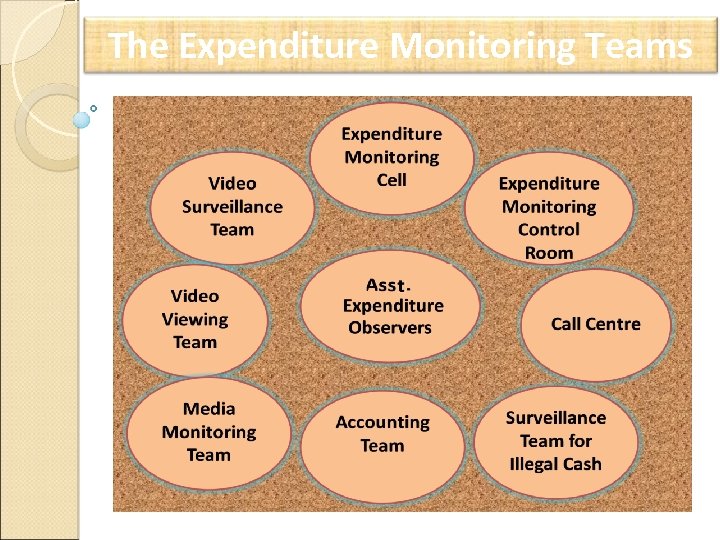 The Expenditure Monitoring Teams 