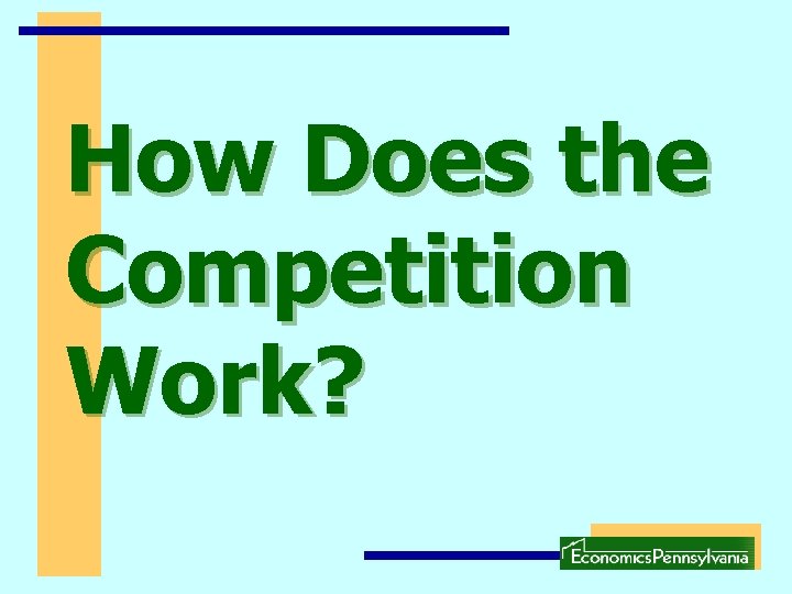 How Does the Competition Work? 