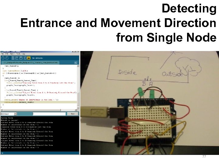 Detecting Entrance and Movement Direction from Single Node 77 