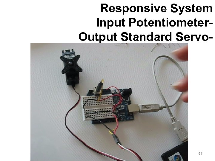 Responsive System Input Potentiometer. Output Standard Servo- 93 