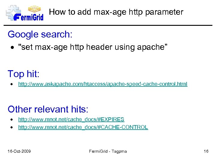 How to add max-age http parameter Google search: 