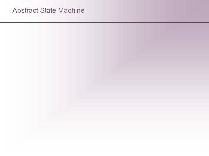 Abstract State Machine 