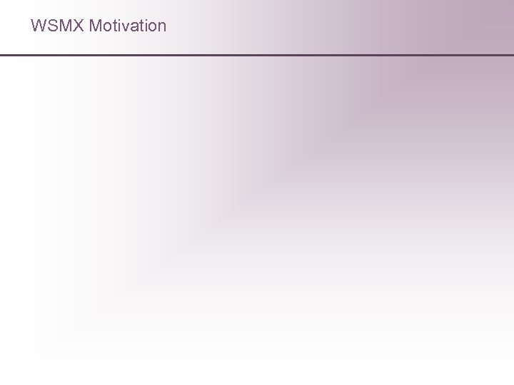 WSMX Motivation 