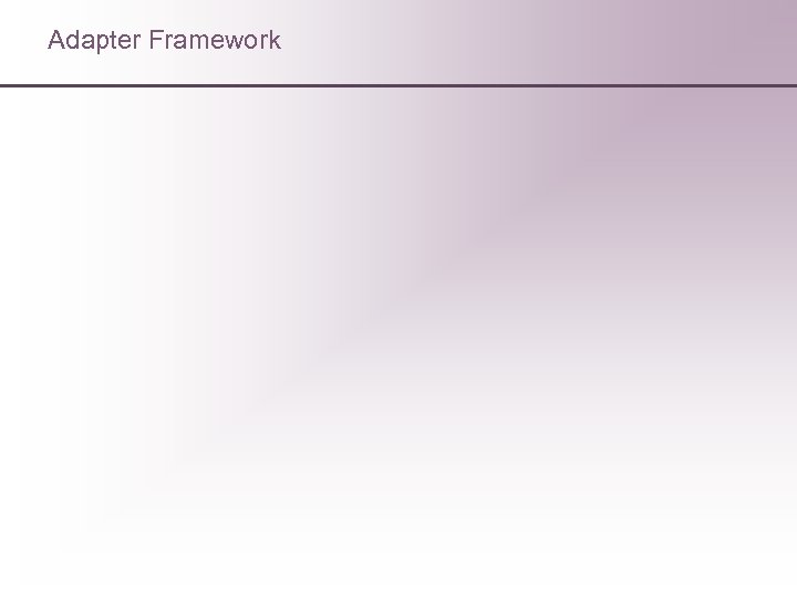 Adapter Framework 