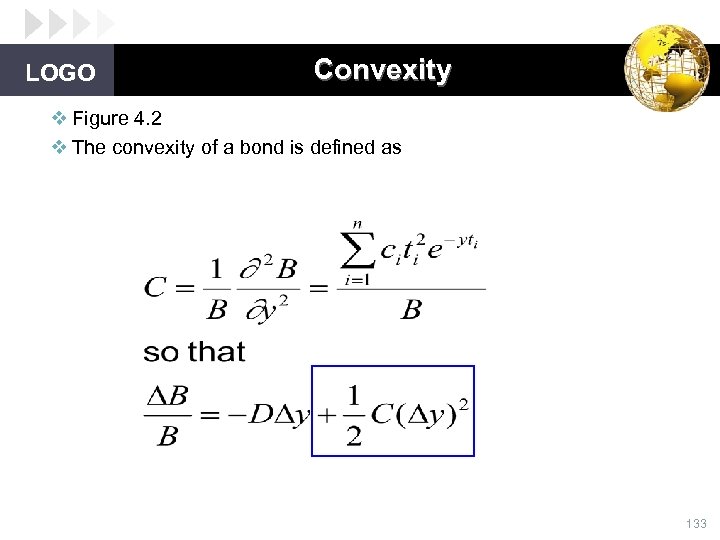 LOGO Convexity v Figure 4. 2 v The convexity of a bond is defined