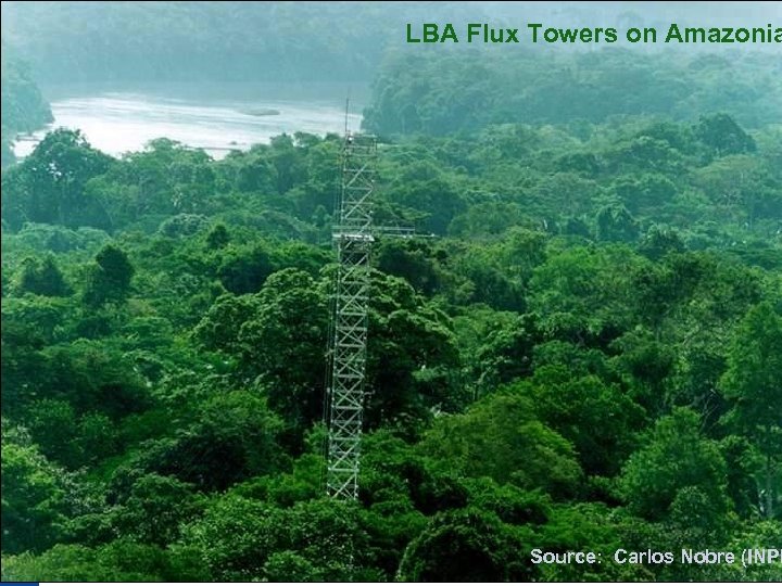 LBA Flux Towers on Amazonia Source: Carlos Nobre (INPE 