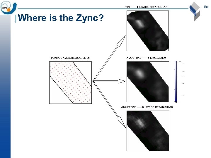 TIN GRADE RETANGULAR Where is the Zync? PONTOS AMOSTRADOS DE Zn AMOSTRAS KRIGEAGEM +