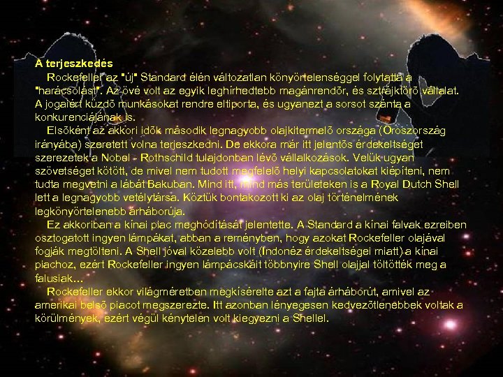 A terjeszkedés Rockefeller az 