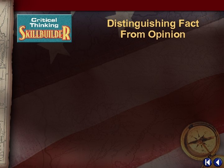 Distinguishing Fact From Opinion 