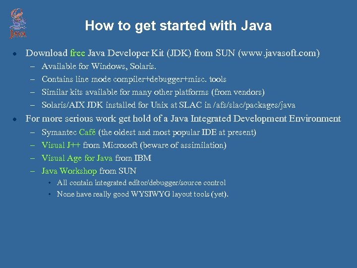 How to get started with Java l Download free Java Developer Kit (JDK) from