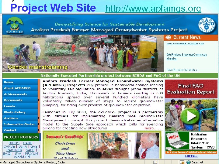 Project Web Site http: //www. apfamgs. org 