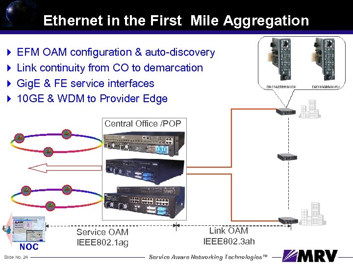 Ethernet in the First Mile Aggregation 4 EFM OAM configuration & auto-discovery 4 Link