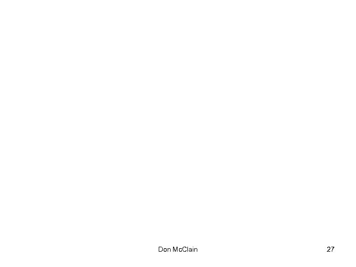 Don Mc. Clain 27 