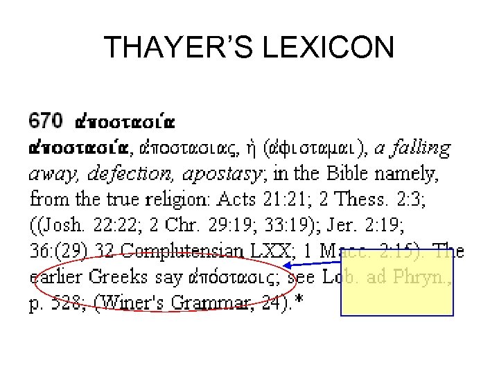 THAYER’S LEXICON 