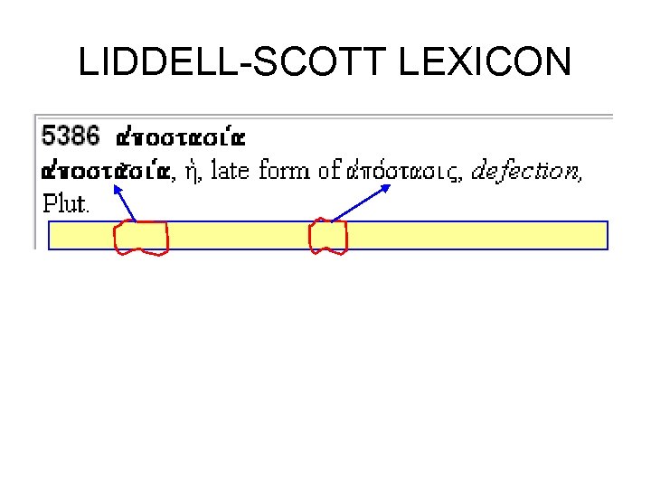 LIDDELL-SCOTT LEXICON 