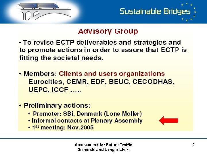  Assessment for Future Traffic Demands and Longer Lives 6 