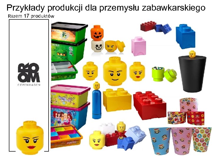 Przykłady produkcji dla przemysłu zabawkarskiego Razem 17 produktów 