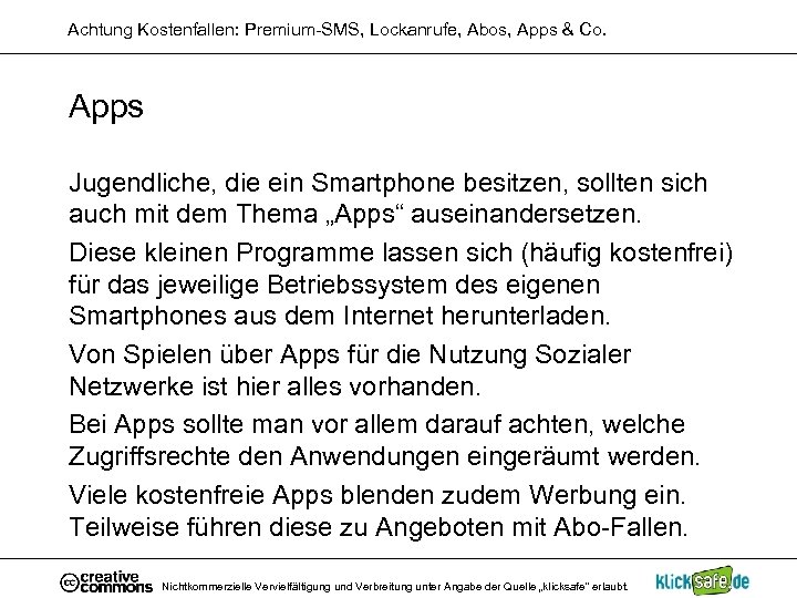 Achtung Kostenfallen: Premium-SMS, Lockanrufe, Abos, Apps & Co. Apps Jugendliche, die ein Smartphone besitzen,