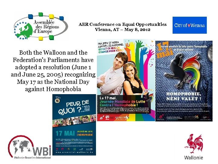 AER Conference on Equal Opportunities Vienna, AT – May 8, 2012 Both the Walloon