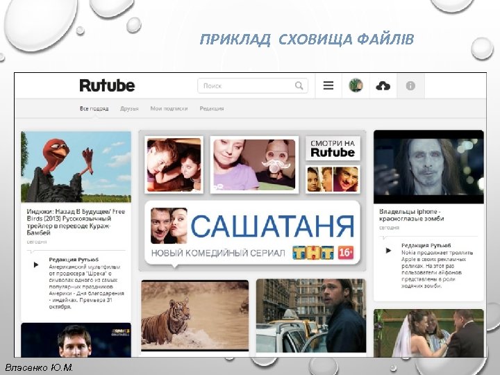 ПРИКЛАД СХОВИЩА ФАЙЛІВ Власенко Ю. М. 