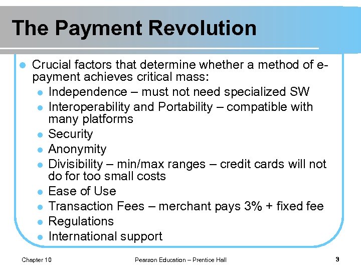 The Payment Revolution l Crucial factors that determine whether a method of epayment achieves