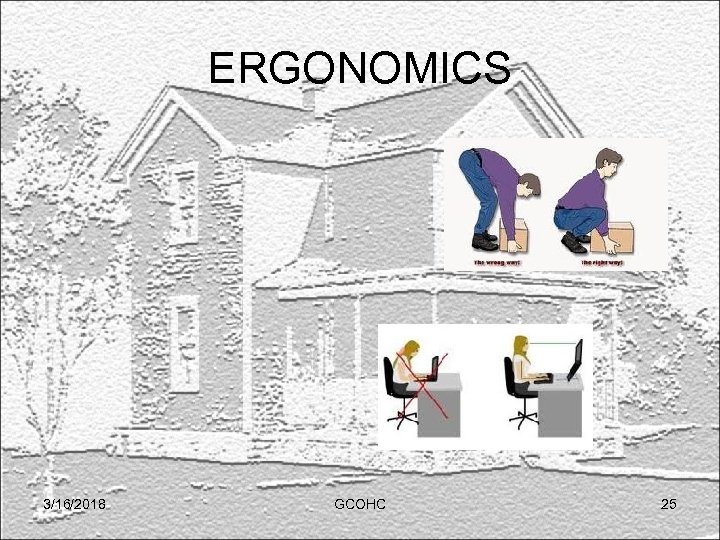 ERGONOMICS 3/16/2018 GCOHC 25 