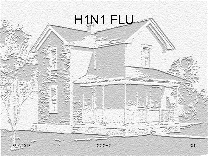 H 1 N 1 FLU 3/16/2018 GCOHC 31 