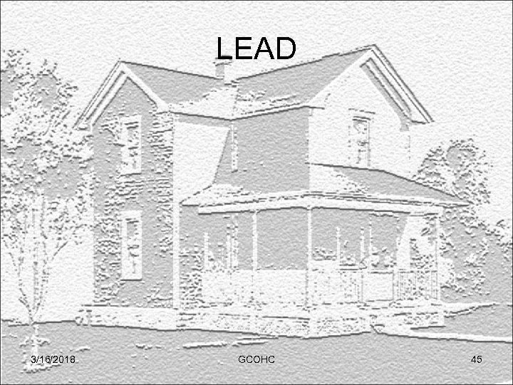 LEAD 3/16/2018 GCOHC 45 