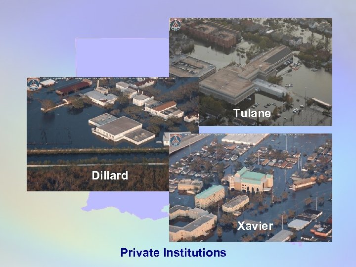 Tulane Dillard Xavier Private Institutions 